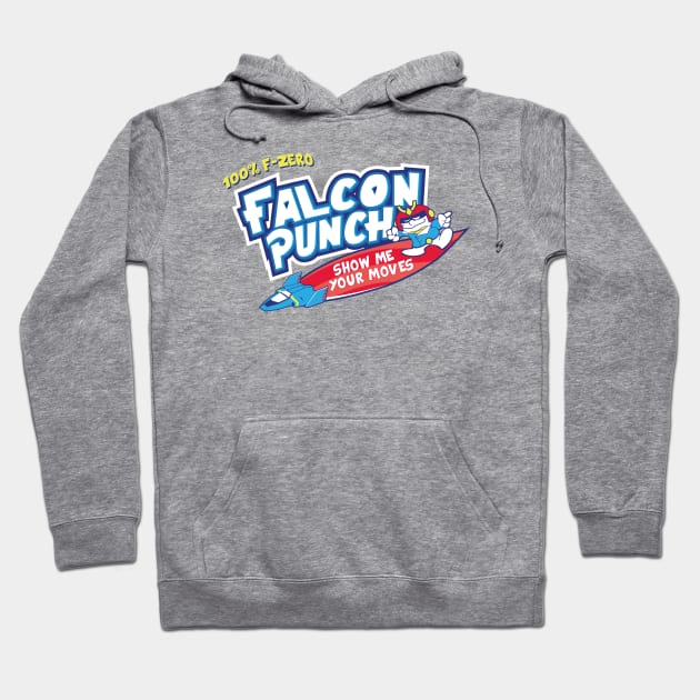 Falcon Punch Hawaiian Punch F-zero X Captain Falcon Hoodie by stayfrostybro